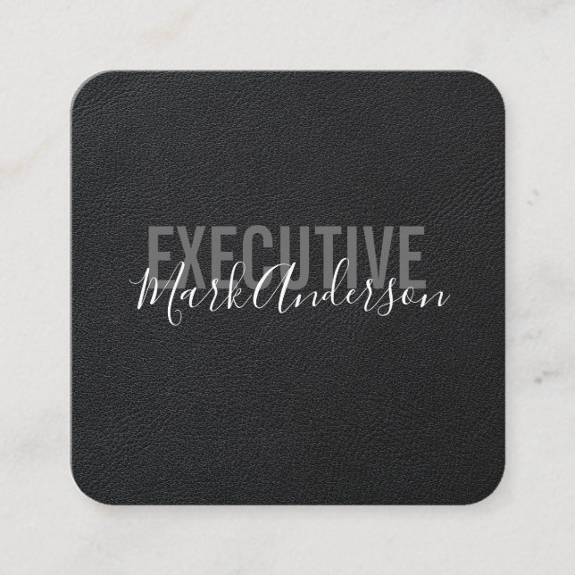 Executive | Signature Series Lux Square Business Card (Front)