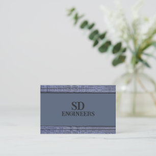 Executive Striped Blue II Business Card