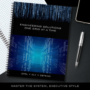 Executive Technical Cyber Graph Paper Notebook