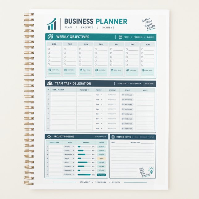 • Executive Weekly Business Planner  (Front)
