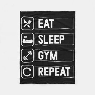 Exercise Bodybuilding Gym Fleece Blanket