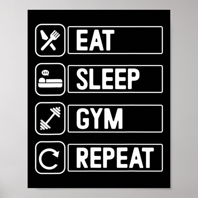 Exercise Bodybuilding Gym  Poster (Front)
