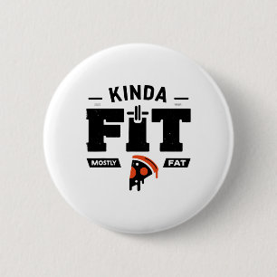 Exercise Gym Squat Weightlifting Powerlifting Inst 6 Cm Round Badge