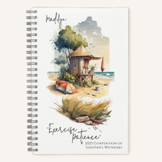 Exercise Patience Tropical Beach 2023 Convention Notebook