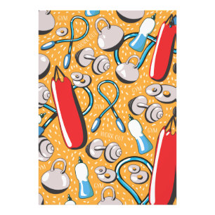 Exercise pattern photo print