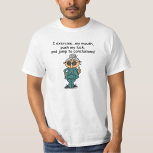 Exercise, Push, Jump Humour T-Shirt