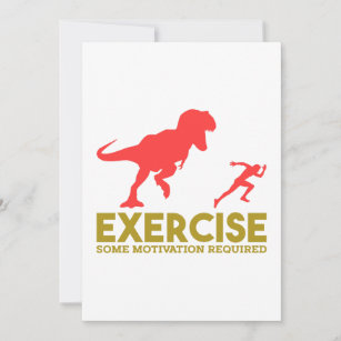 Exercise Some Motivation Required Thank You Card