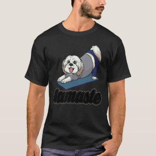Exercise Yoga Shih Tzu Let's Walk men women kids, T-Shirt