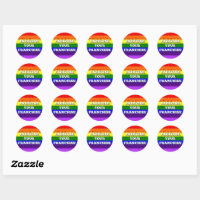 Exercise Your Franchise Stickers RAINBOW PRIDE