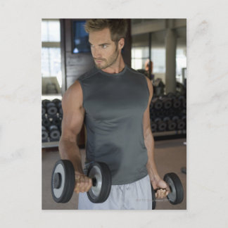 Exercising, Gym, Sport, Man, Body care, Day, Postcard