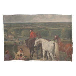 Exercising the Royal Horses (Equine Art) Pillowcase