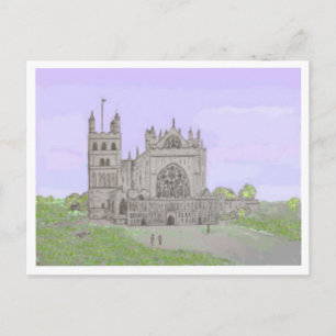 Exeter Cathedral postcard, customise Postcard