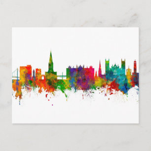 Exeter England Skyline Postcard