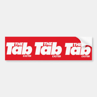 Exeter Tab Bumper Sticker