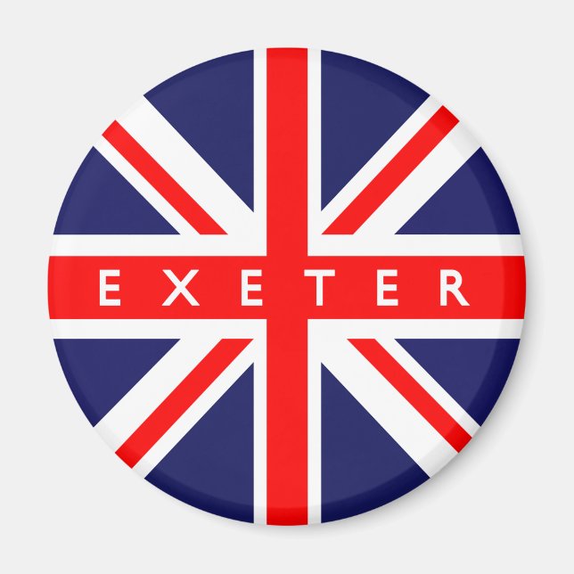Exeter UK Flag Magnet (Front)