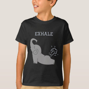 Exhale Elephant Fart Yoga T-Shirt