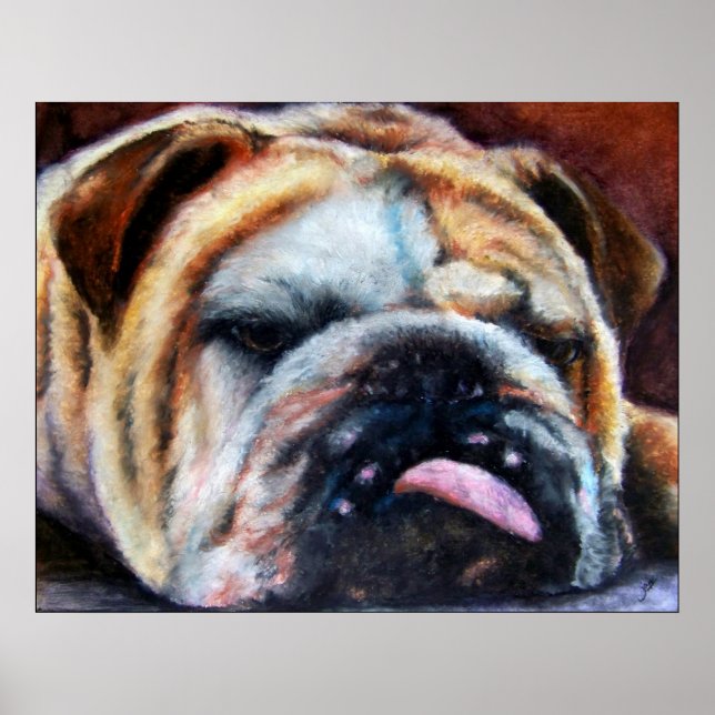 Exhausted (Bulldog) Prints (Front)