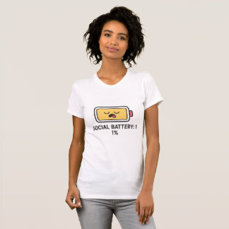 Exhausted Cute Battery T-Shirt