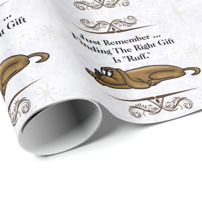 Exhausted Dog Any Occassion Gift Wrap (Roll Corner)