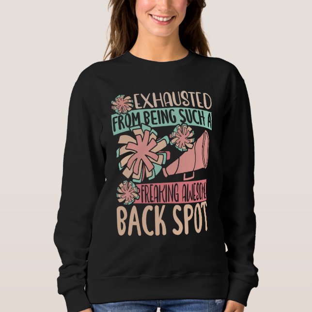 Exhausted From Being Freaking Awesome Back Spot Ch Sweatshirt (Front)