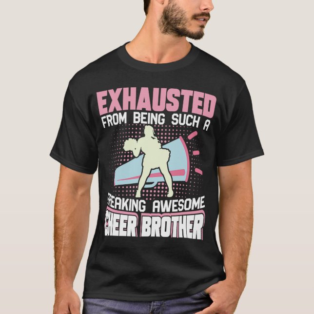 Exhausted From Being Such A Freaking Awesome Cheer T-Shirt (Front)
