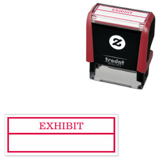 Exhibit Law Firm Attorney Self-inking Stamp