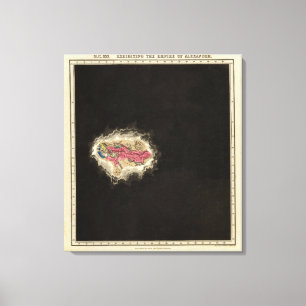 Exhibiting The Empire of Alexander 323 BC Canvas Print