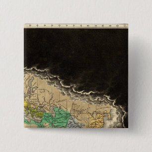 Exhibiting The Empire of Charlemagne 814 AD 15 Cm Square Badge