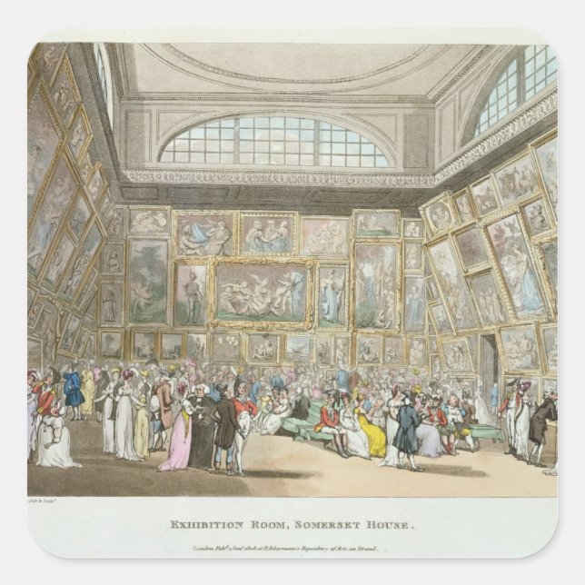 Exhibition Room, Somerset House Square Sticker (Front)