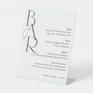 Exhibitor At The Elegant Minimalist modern bar sig Pedestal Sign