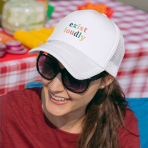 Exist Loudly Women Empowerment Feminist  Trucker Hat
