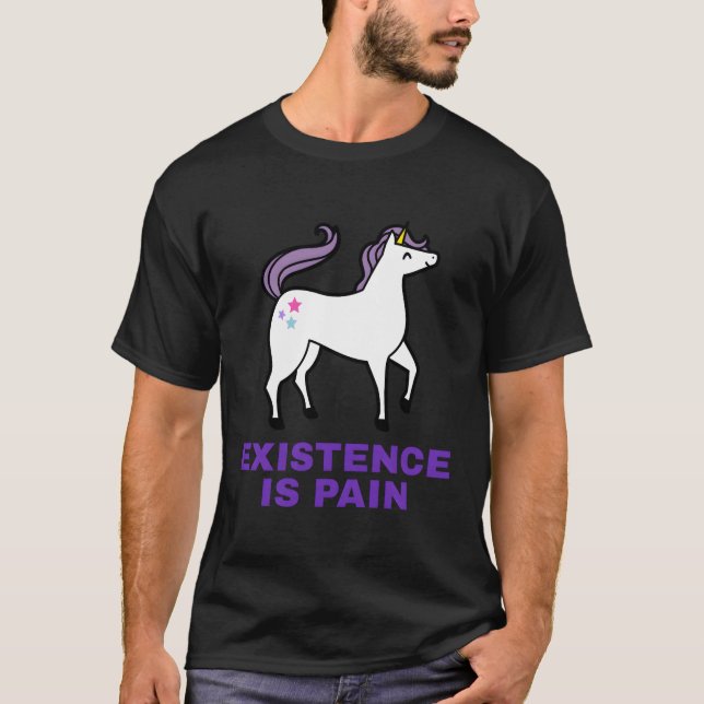 Existence Is Pain Nihilism T-Shirt (Front)