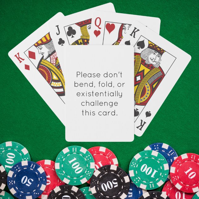 Existential Humour With Funny Quote Playing Cards (Creator Uploaded)