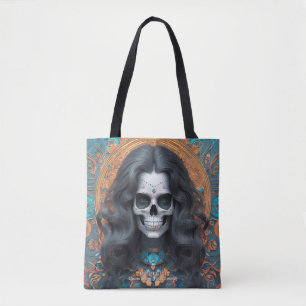 EXISTENTIAL LITE Memento Mori Femme Skull Tote Bag