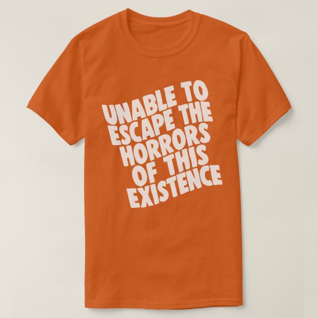 Existential Pain Retro 80s Style Nihilism Design T-Shirt (Design Front)