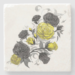 Existential Roses Stone Coaster