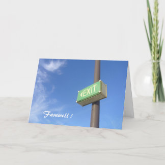 exit card