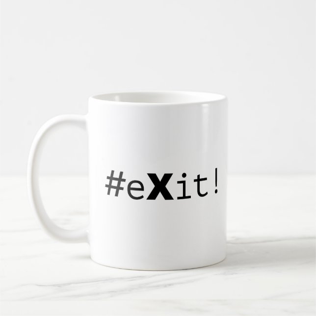 #eXit! Coffee Mug (Left)