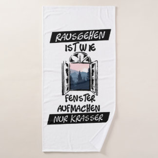 Exit is like opening windows bath towel