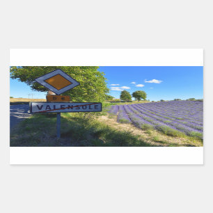 Exit panneau Valensole and lavendula in France Rectangular Sticker
