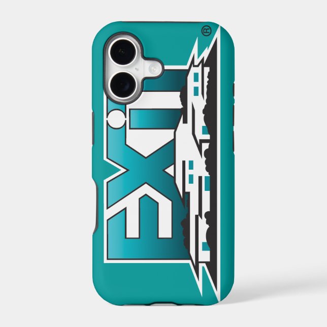 Exit Realty Iphone 5 case - teal (Back)