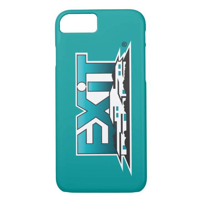 Exit Realty iPhone 7 case - teal (Back)