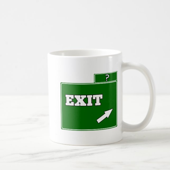? Exit sign Coffee Mug (Right)