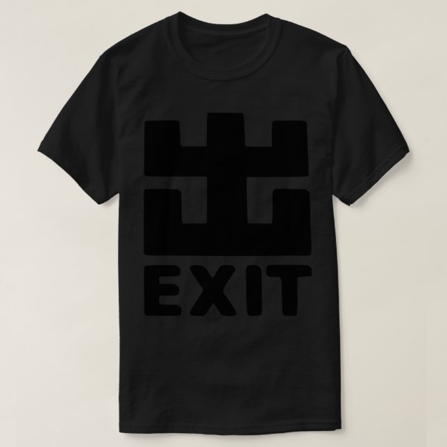 Exit Sign Rave T-Shirt (Design Front)