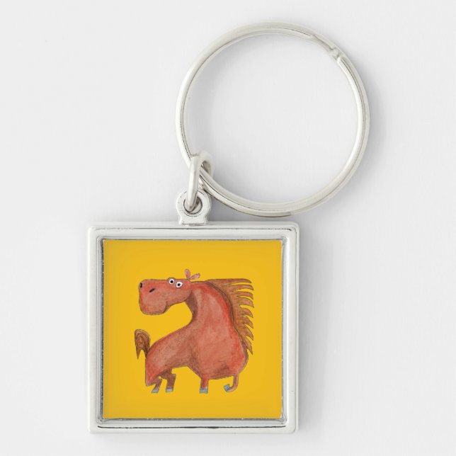 Exited Horse Key Ring (Front)