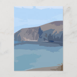 Exmoor Art Deco-Style Postcard