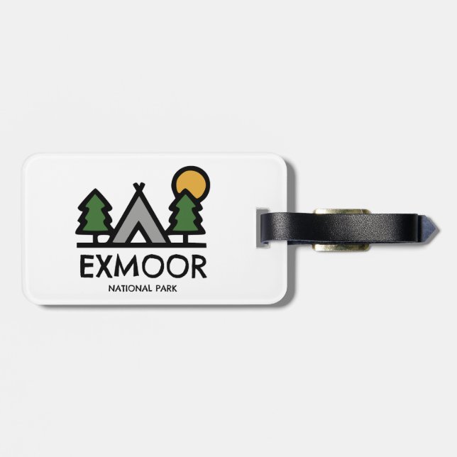 Exmoor National Park Luggage Tag (Back Horizontal)