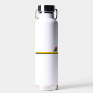 Exmoor National Park Pine Trees Sun Water Bottle