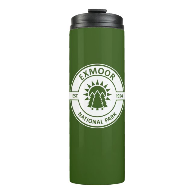 Exmoor National Park Sun Trees Thermal Tumbler (Front)