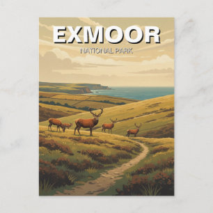 Exmoor National Park Travel Postcard